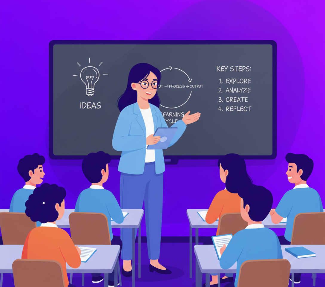 Work with teachers illustration